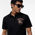 Knight Check Cotton Polo Shirt RUNWAY DELUXE