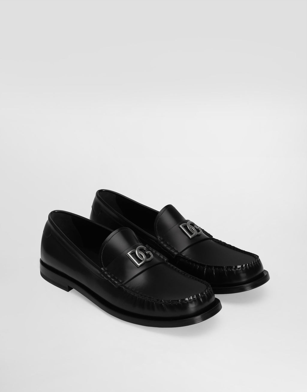 Brushed calfskin loafers