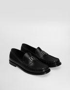 Brushed calfskin loafers