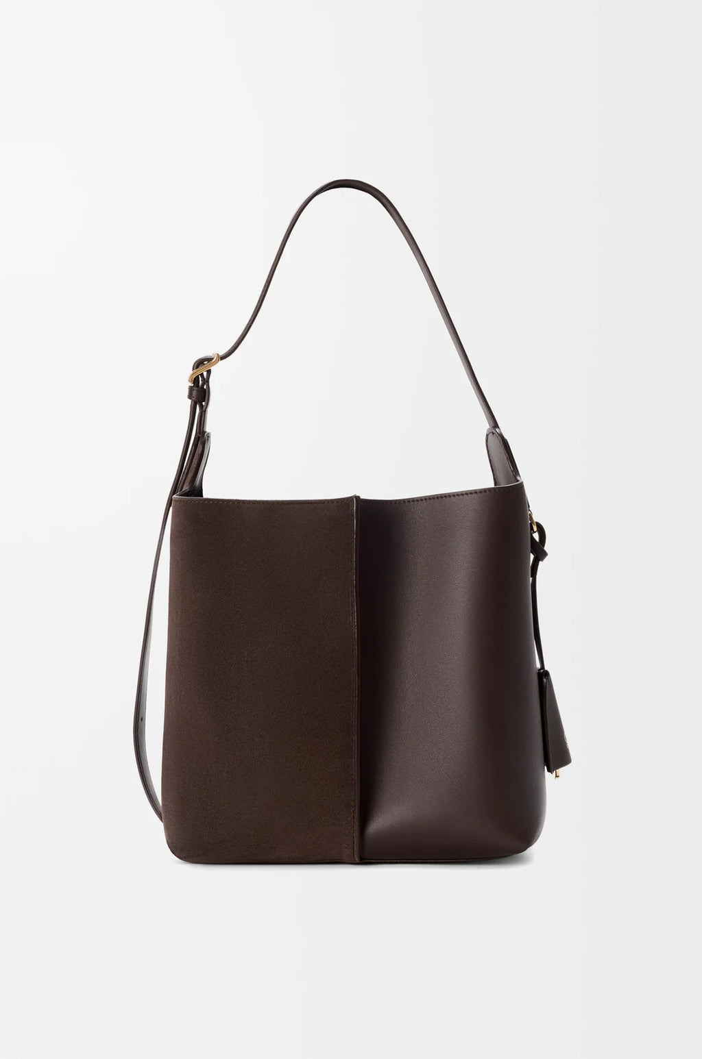 Medium Bilbao bucket in soft calfskin and suede RUNWAY DELUXE