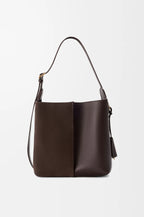 Medium Bilbao bucket in soft calfskin and suede RUNWAY DELUXE