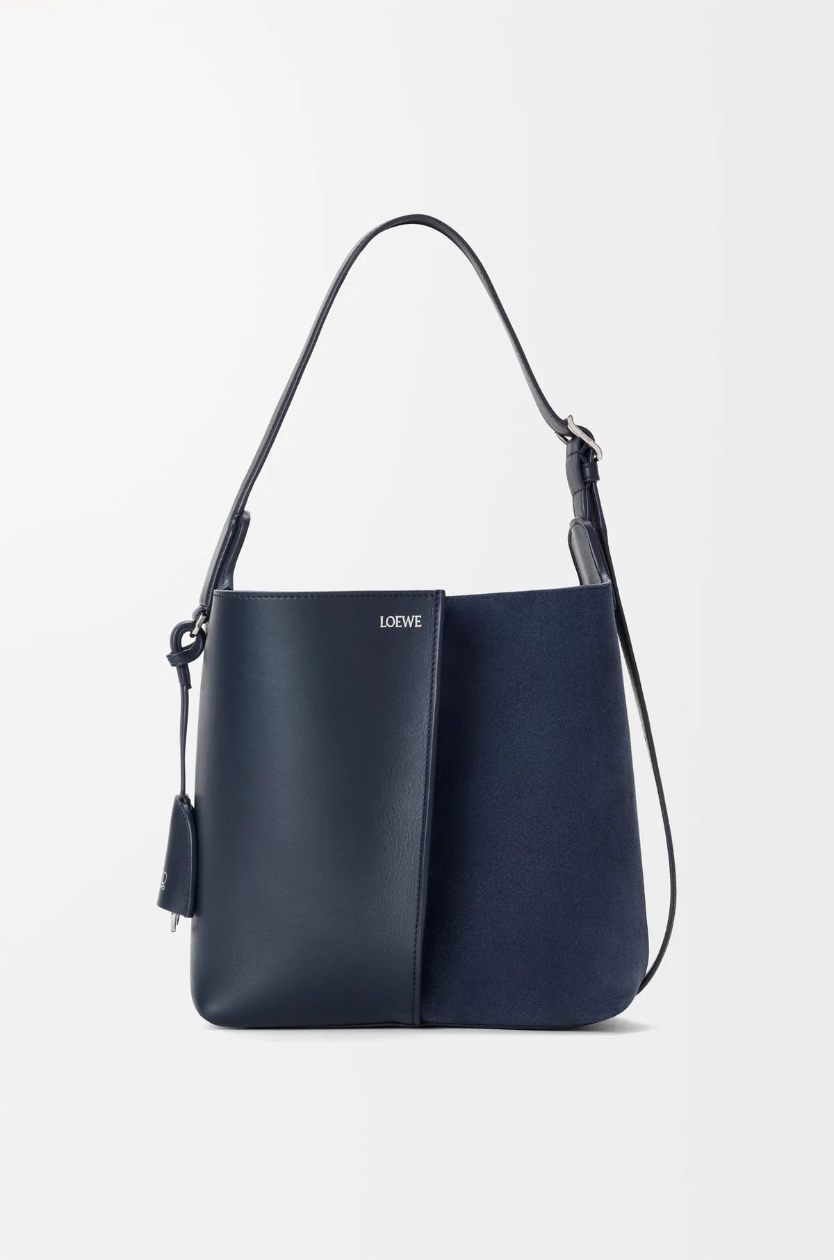Medium Bilbao bucket in soft calfskin and suede RUNWAY DELUXE
