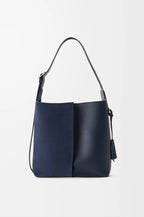 Medium Bilbao bucket in soft calfskin and suede RUNWAY DELUXE