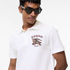 Knight Check Cotton Polo Shirt RUNWAY DELUXE