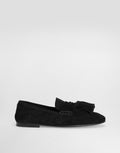 Split calfskin shoe