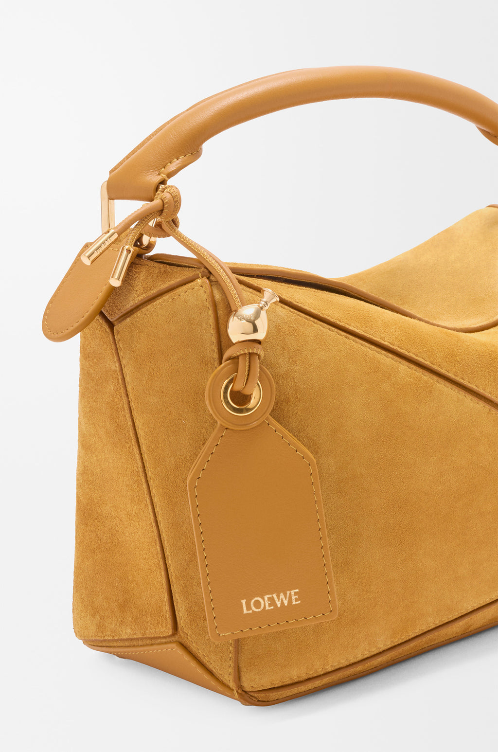 Small Featherlight Puzzle bag in suede