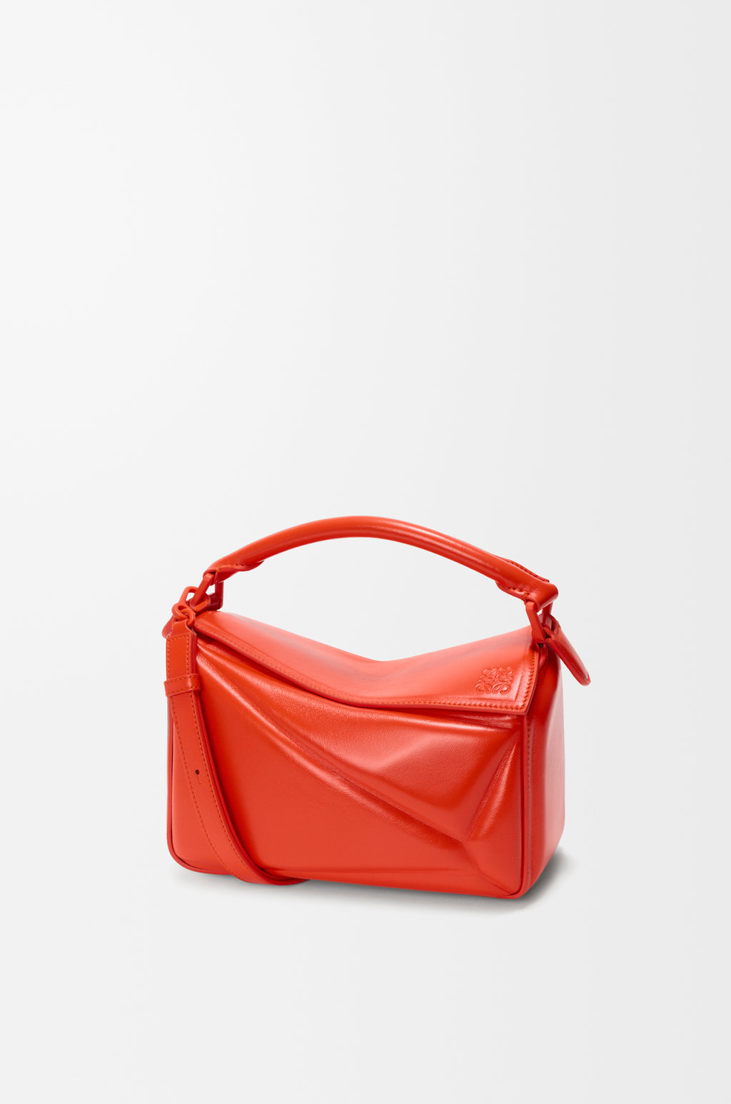 Small Puzzle Blown bag in glossy lambskin