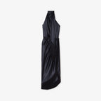 Fringed Silk Scarf Dress