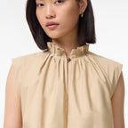 Cotton Poplin Midi Dress