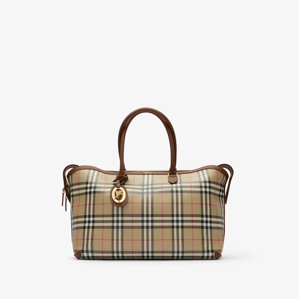 Medium Check Zip Tote RUNWAY DELUXE