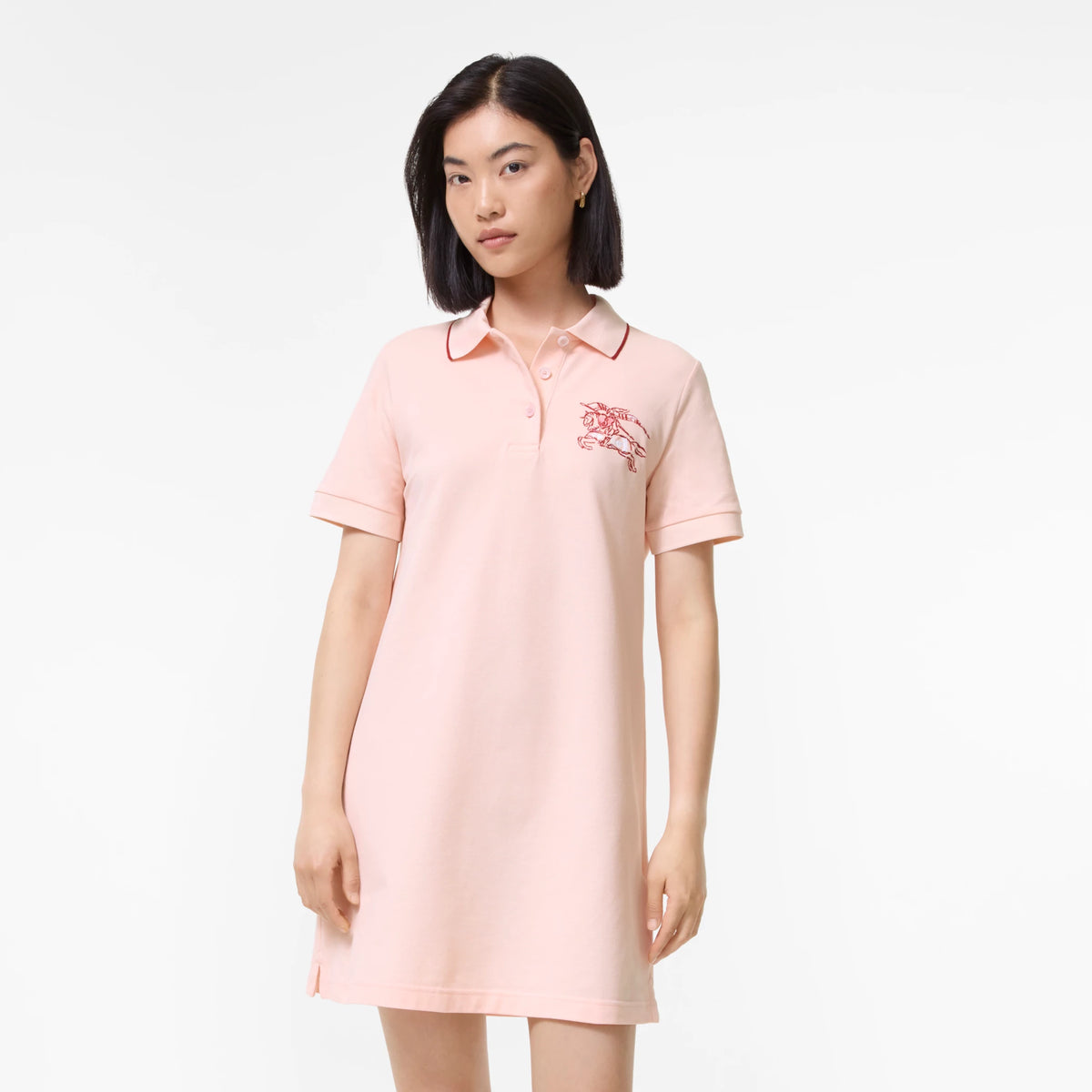 Heart Knight Cotton Polo Shirt Dress
