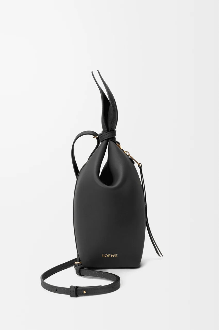 Scarf backpack in smooth calfskin