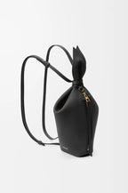 Scarf backpack in smooth calfskin