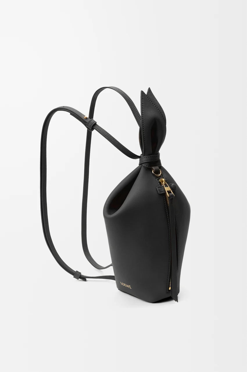 Scarf backpack in smooth calfskin