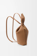 Scarf backpack in smooth calfskin