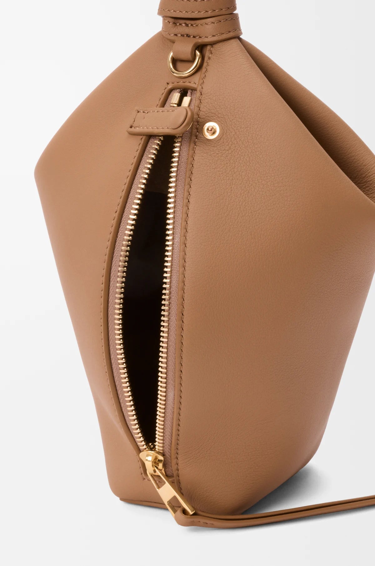 Scarf backpack in smooth calfskin