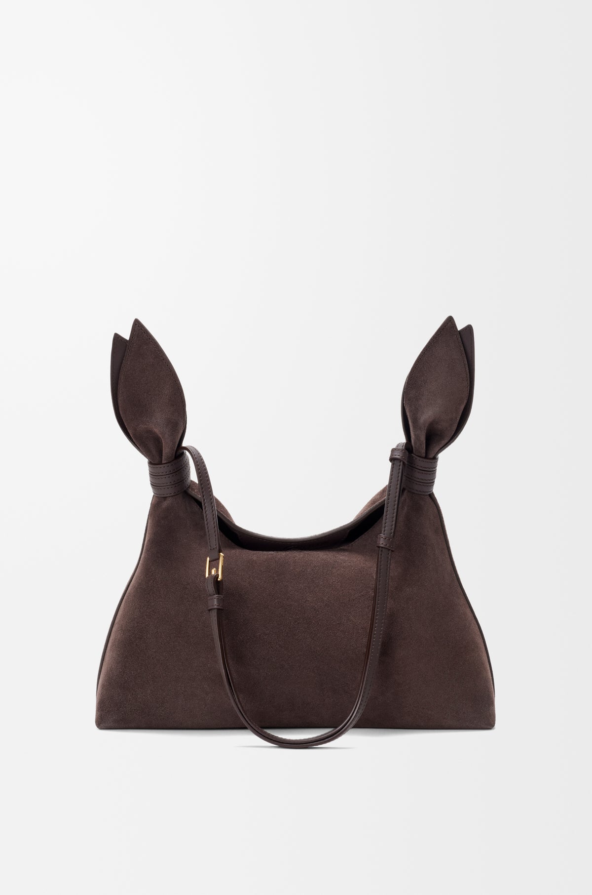 Medium Scarf bag in suede