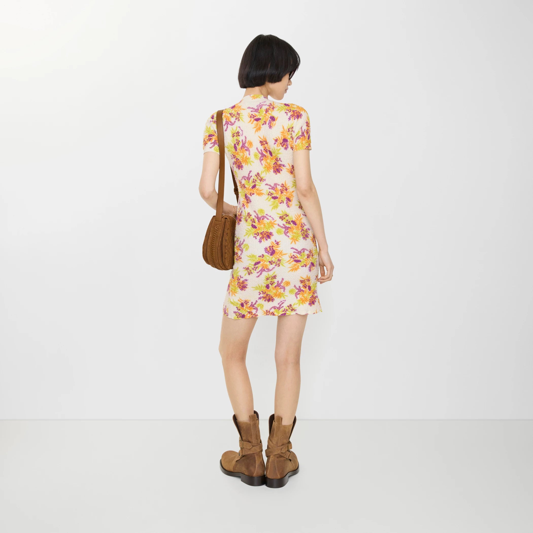 Floral Cotton Blend Dress