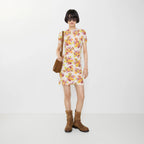 Floral Cotton Blend Dress