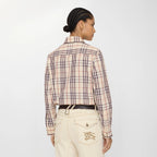 Classic Fit Check Cotton ShirtPrice undefined Almond beige RUNWAY DELUXE