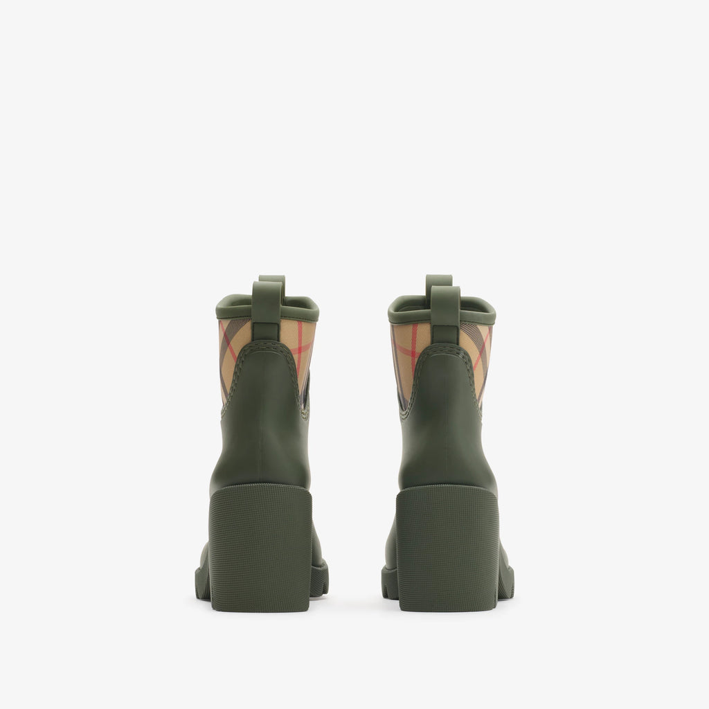 Rubber Marsh Stamp Heeled Low Boots