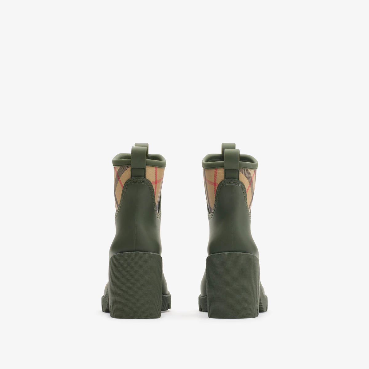 Rubber Marsh Stamp Heeled Low Boots