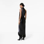Fringed Silk Scarf Dress