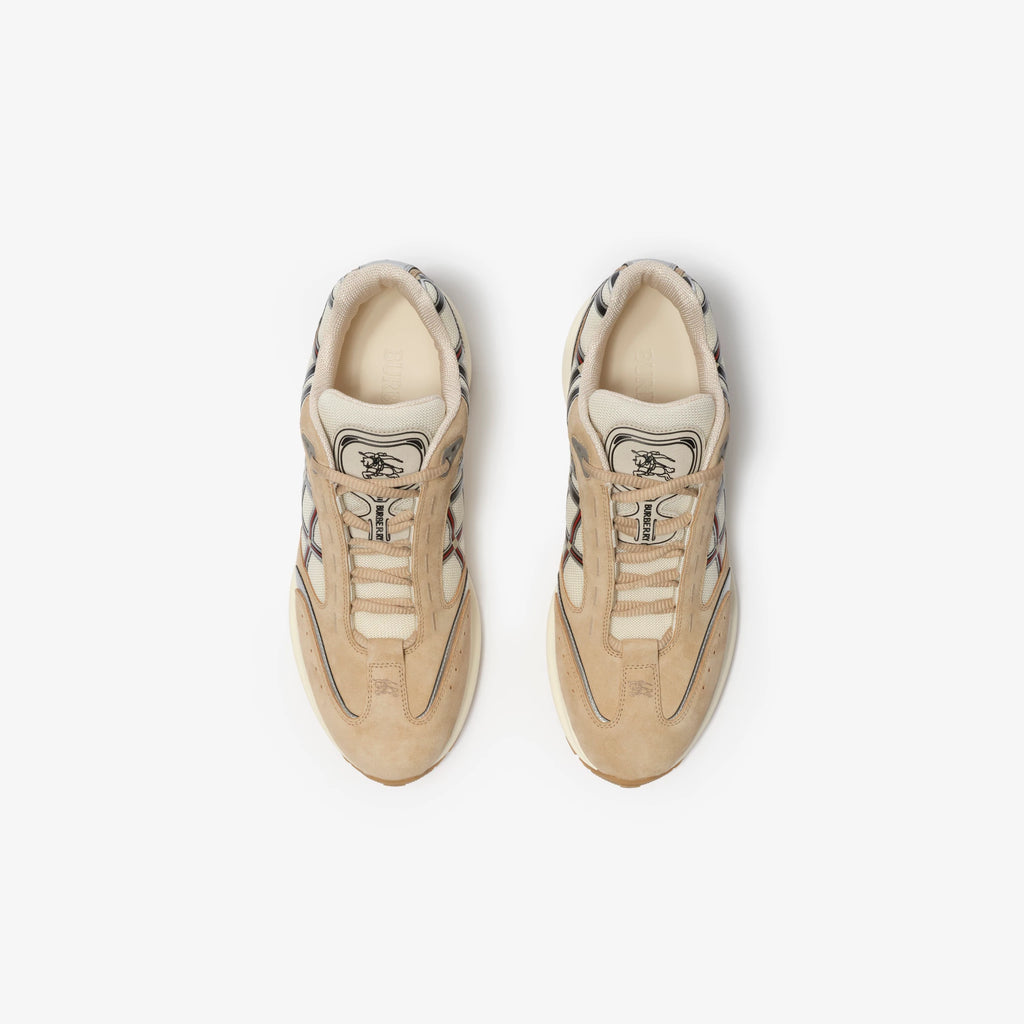 Nylon, Suede and Leather Eclipse Sneakers
