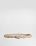 Woven goatskin belt RUNWAY DELUXE