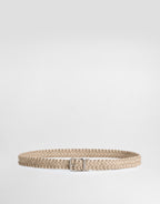 Woven goatskin belt RUNWAY DELUXE