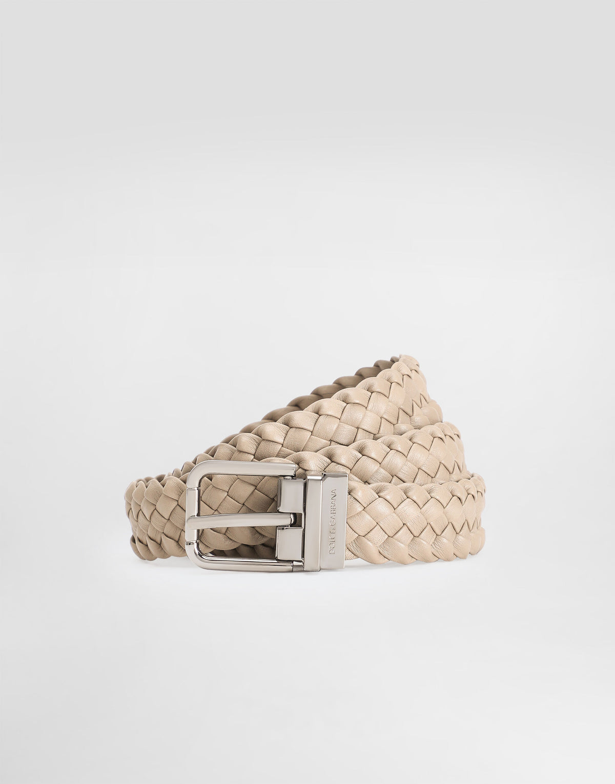 Woven goatskin belt RUNWAY DELUXE