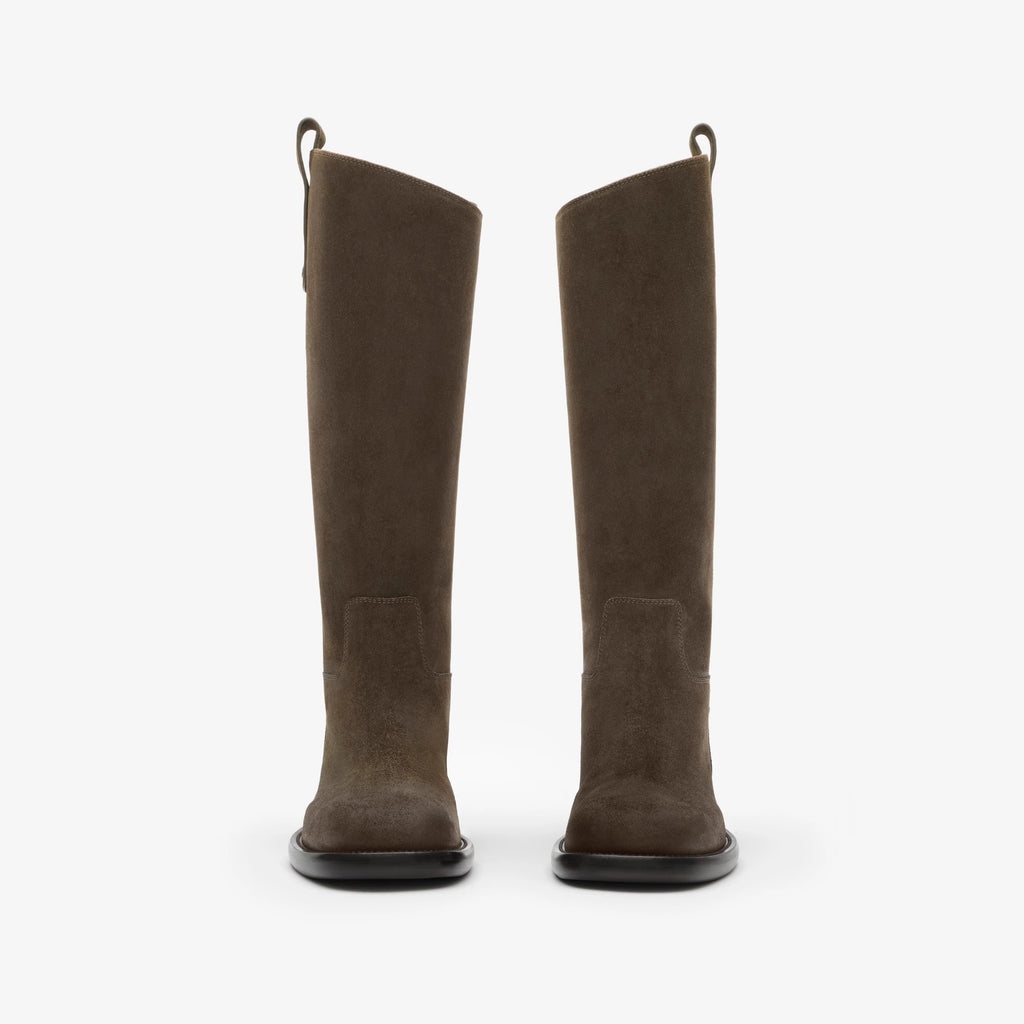 Suede Cavalier Boots