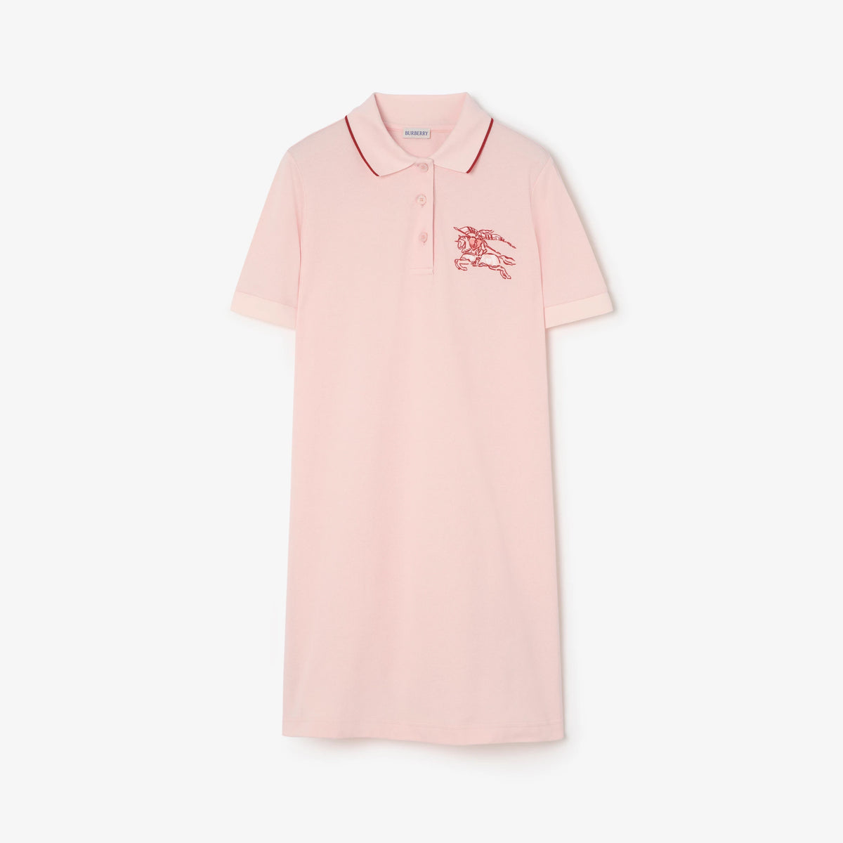 Heart Knight Cotton Polo Shirt Dress
