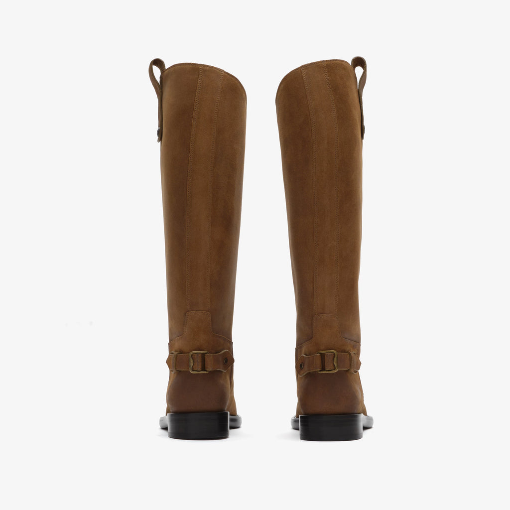 Suede Cavalier Boots