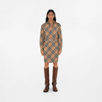 Check Cotton Shirt Dress