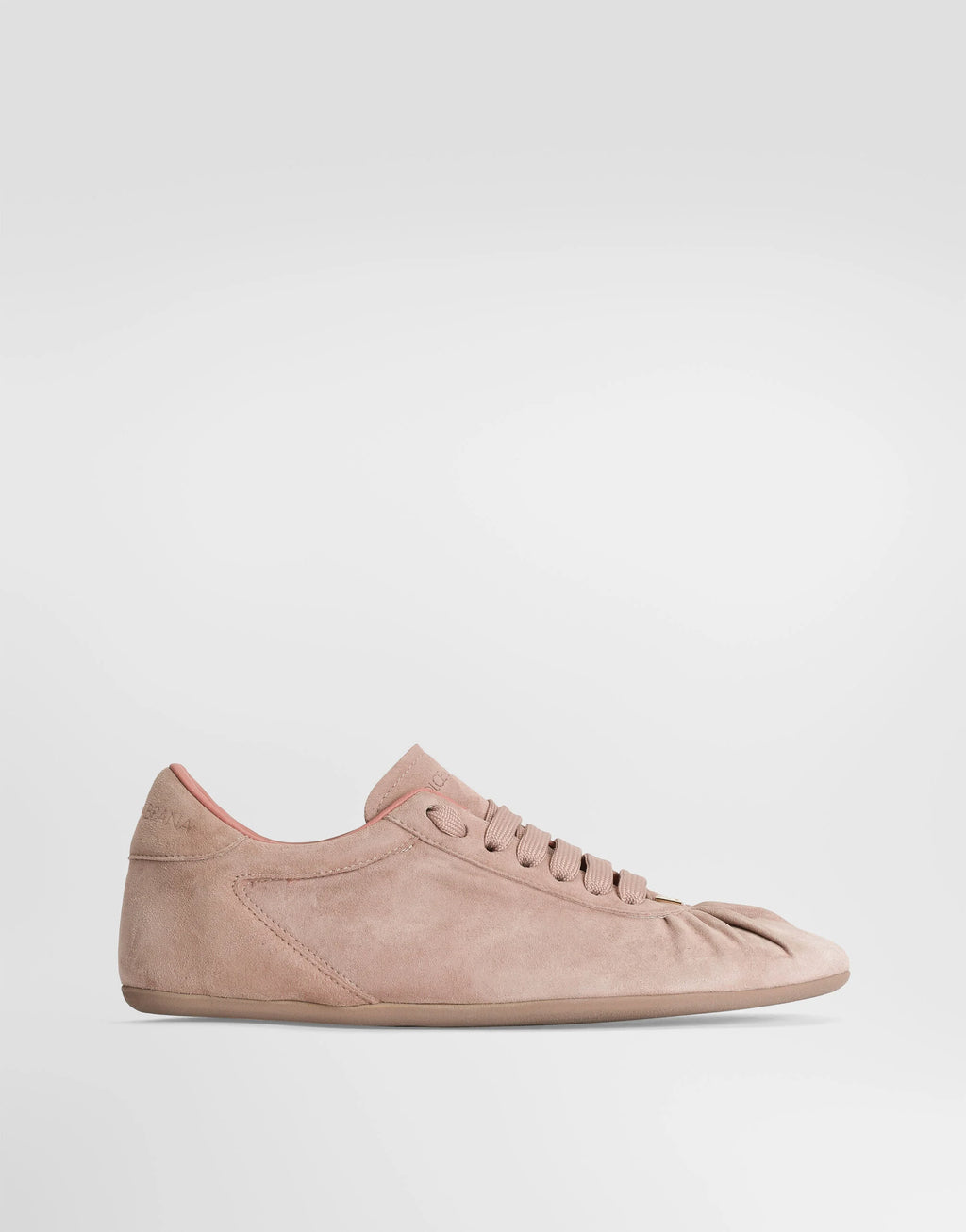 Ballet sneakers in split calfskin