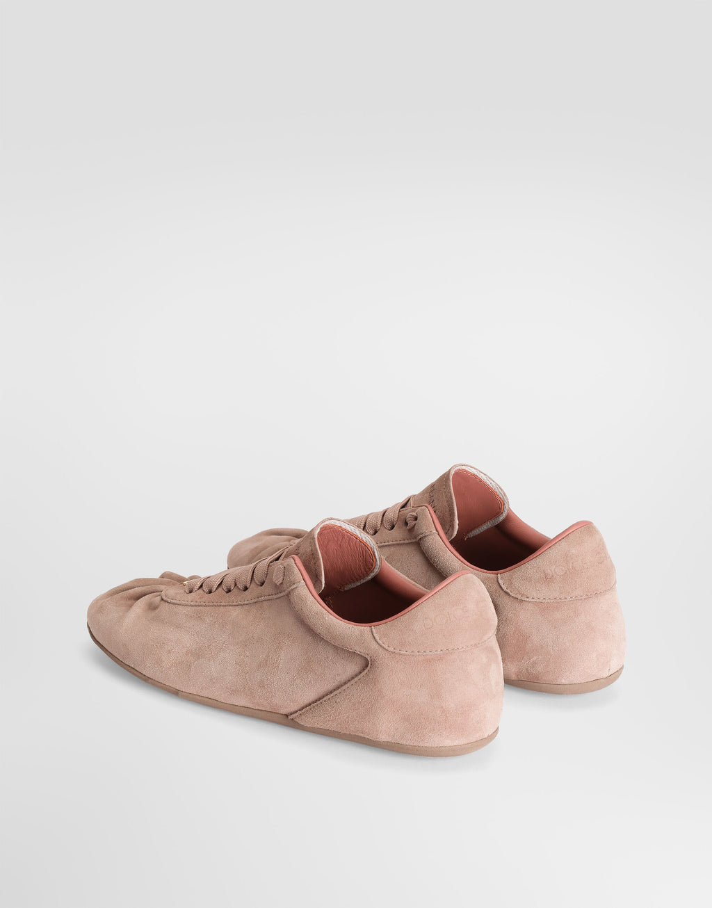 Ballet sneakers in split calfskin