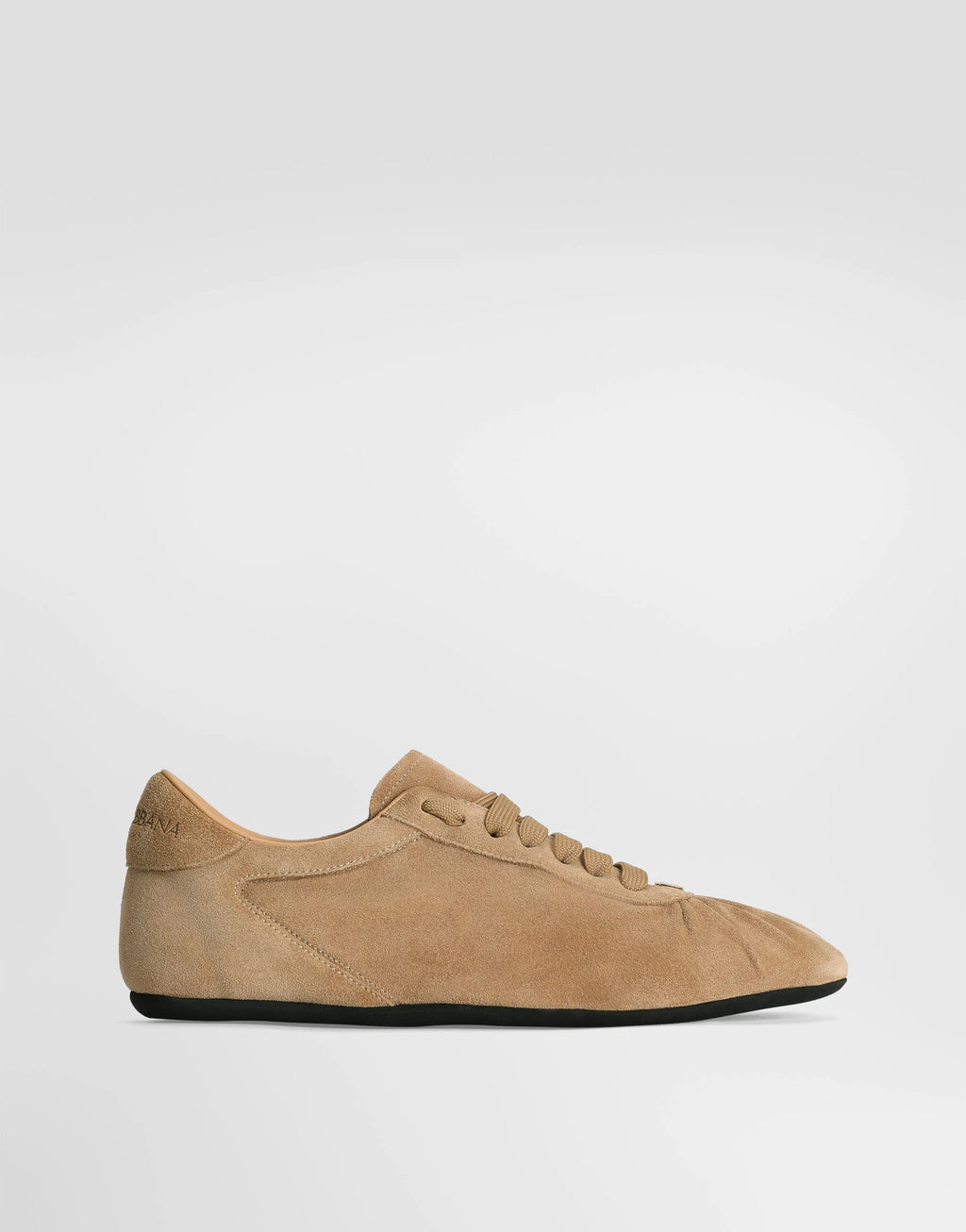 Ballet sneakers in split calfskin