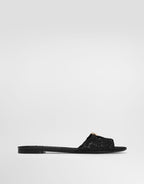 Lace flat slides