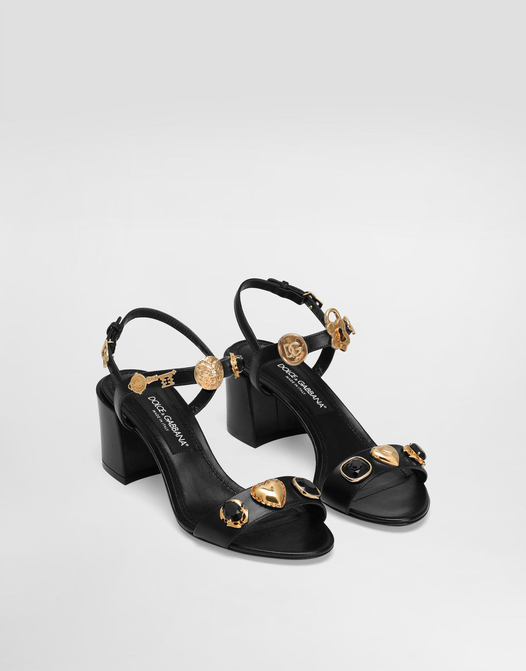 Sandals with embroidery and stones RUNWAY DELUXE