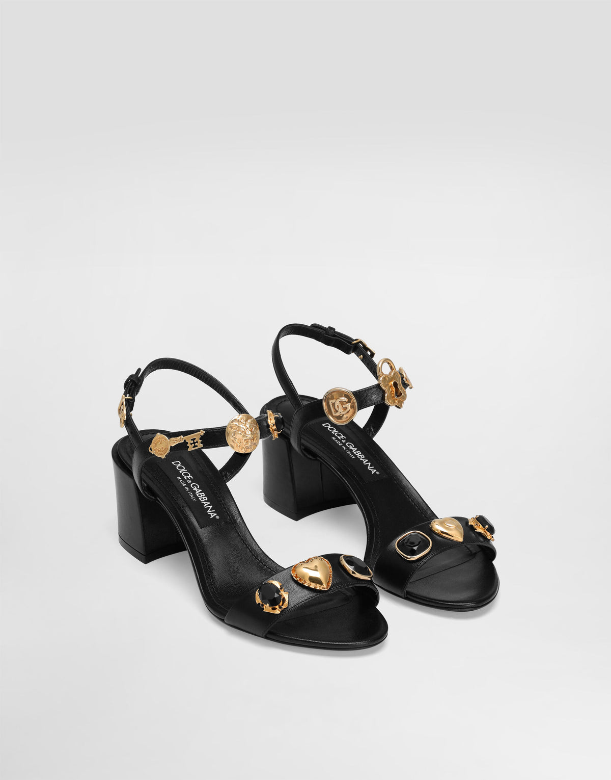 Sandals with embroidery and stones RUNWAY DELUXE