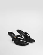 Patent leather thong sandal RUNWAY DELUXE
