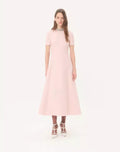 Crepe Couture Embroidered Midi Dress