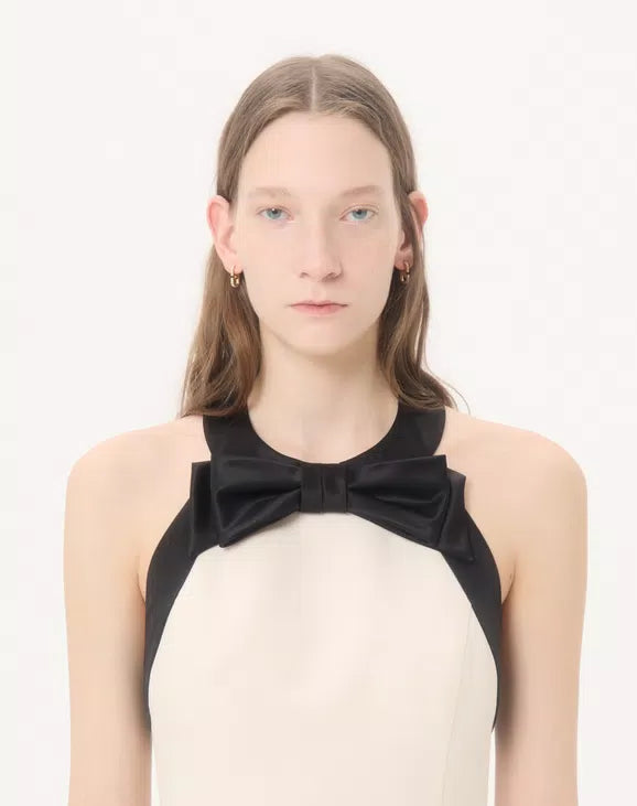 Crepe Couture Short Dress