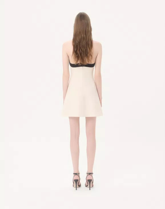 Crepe Couture Short Dress