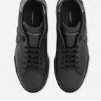 CALFSKIN NAPPA PORTOFINO SNEAKERS WITH CROWN PATCH