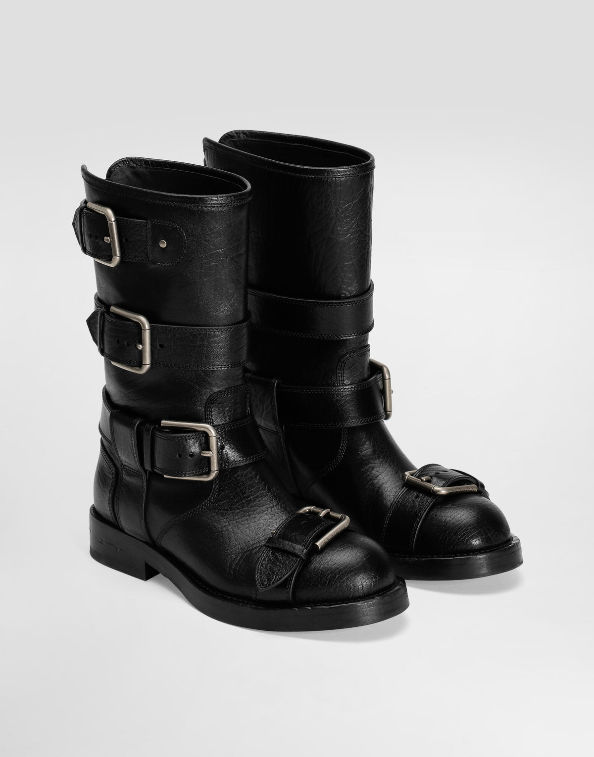 Leather ankle boots