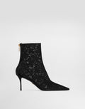 Ankle boots in lace