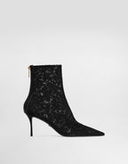 Ankle boots in lace
