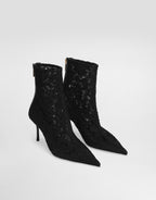 Ankle boots in lace